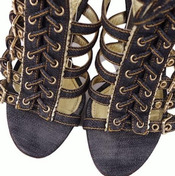 DOLCE & GABBANA Denim Sandals - Picture 6 of 17